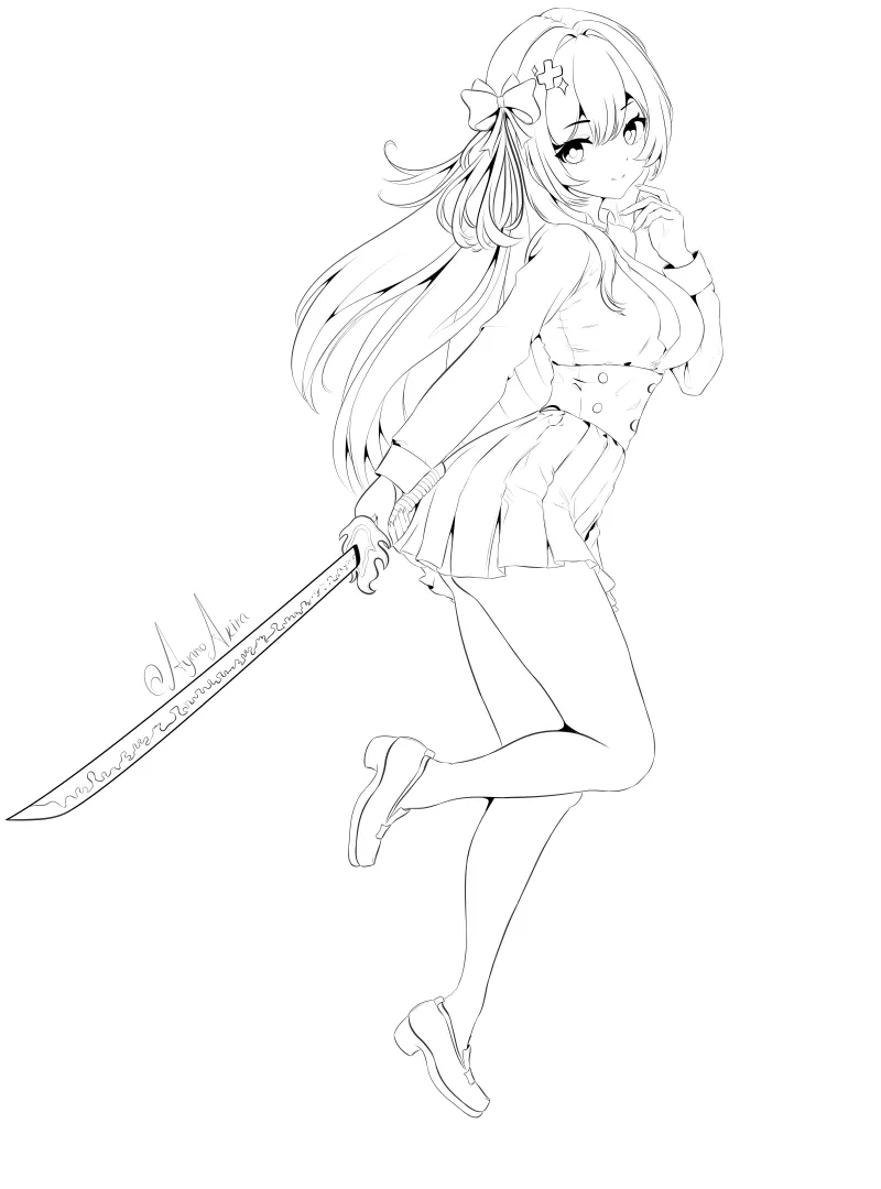Cuerpo Completo (Full Body) — Lineart