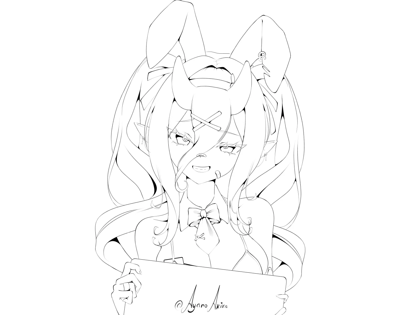 Medio Cuerpo (Half Body) — Lineart